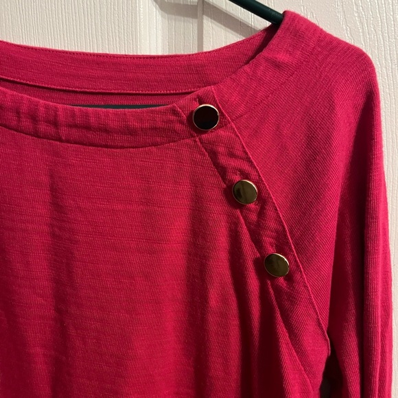 Loft pink top Cotton NWOT S - Picture 2 of 6